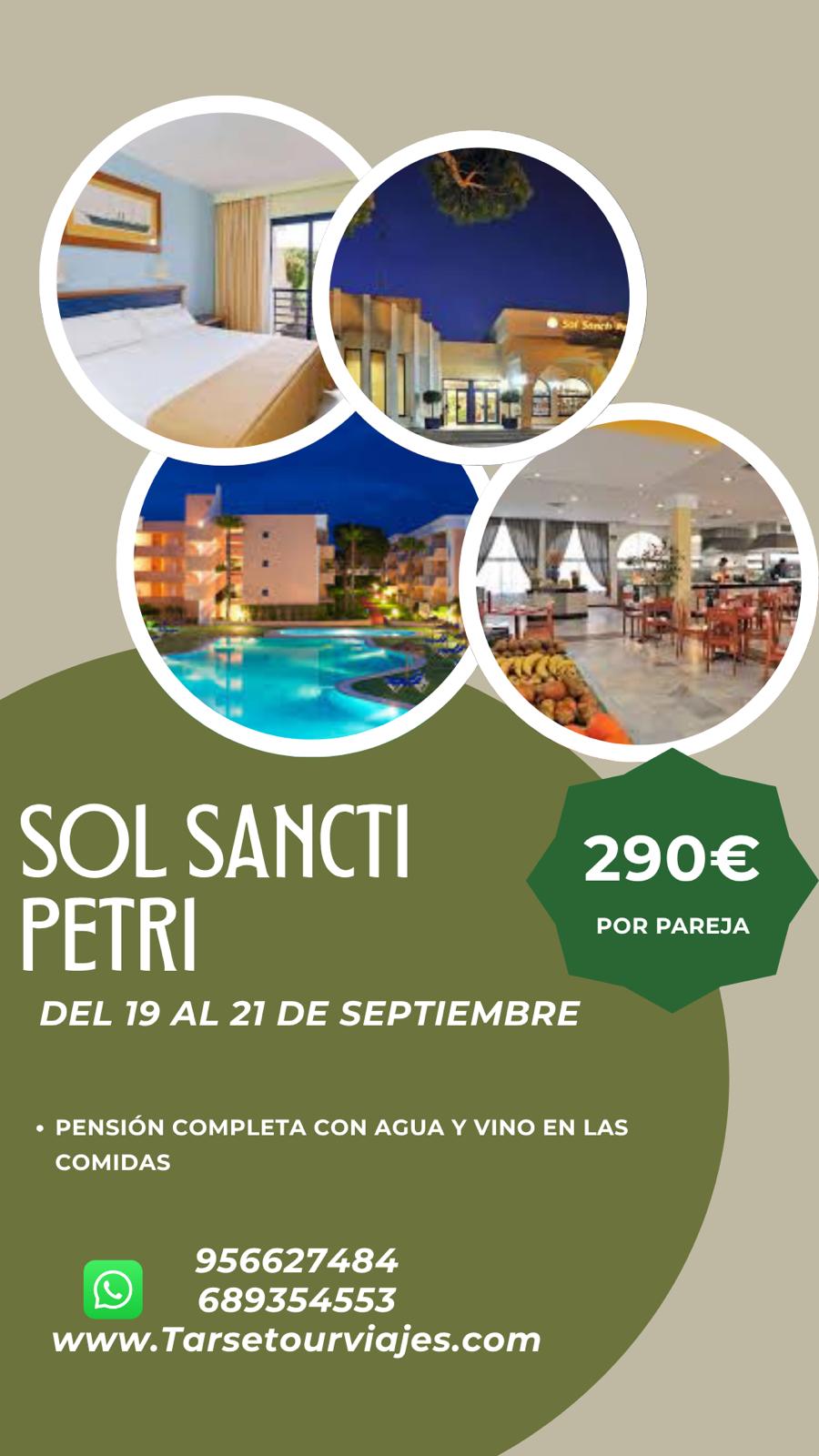 Escapada a Sol Sancti Petri – del 19 al 21 de septiembre