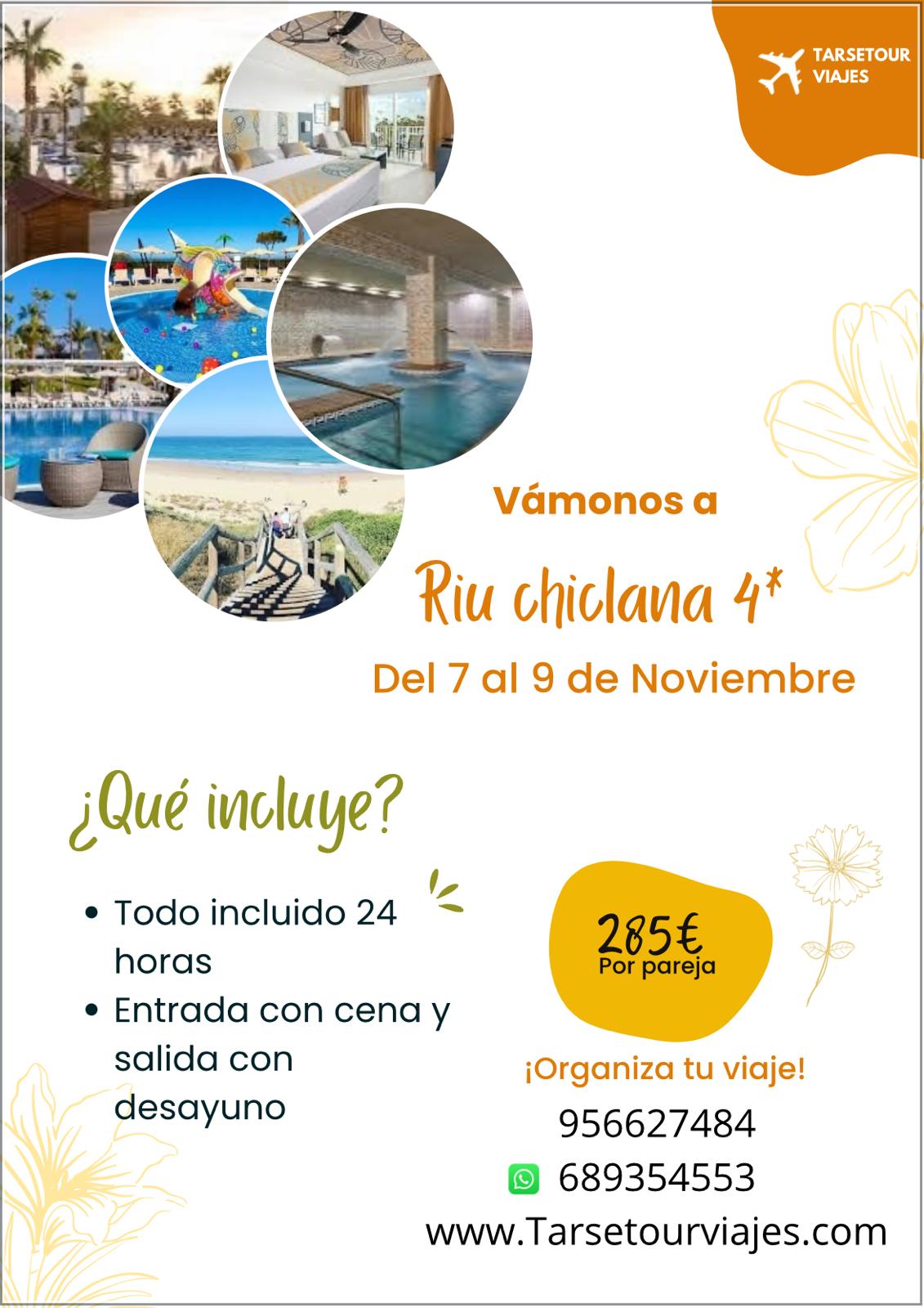Escapada al Hotel Riu Chiclana – Todo Incluido 24h