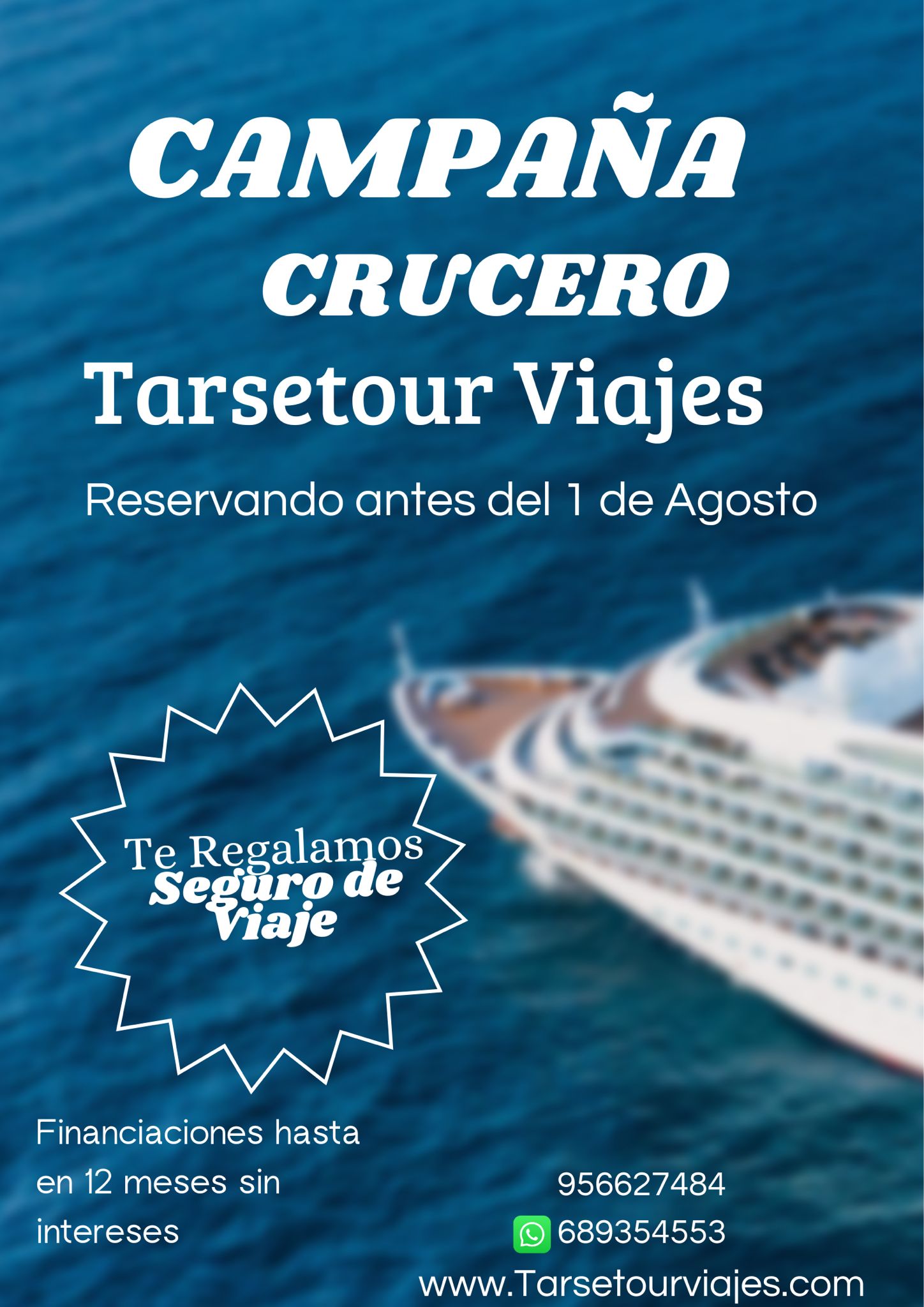 Campaña Cruceros – ¡Reserva antes del 1 de agosto!
