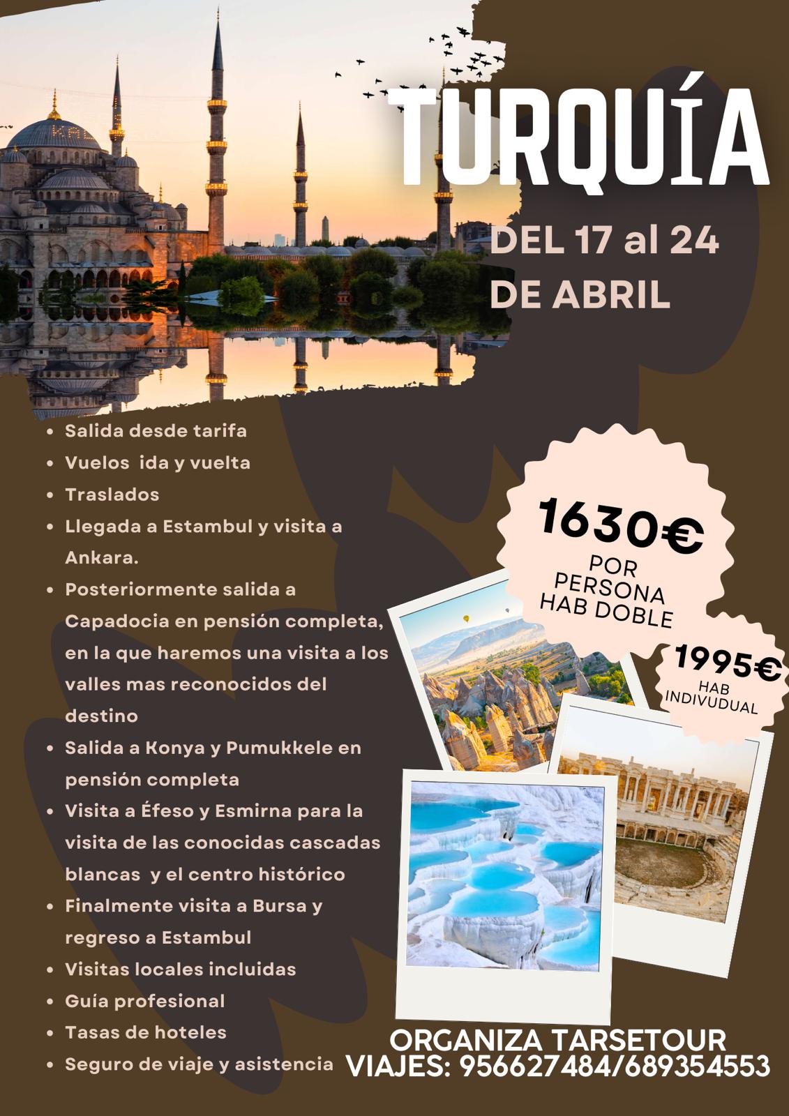 Descubre Turquía : del 17 al 24 de abril de 2025